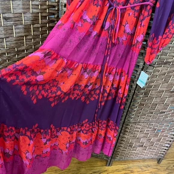 Melonie T Long Sleeve Floral Maxi Dress Size 20W NWT - Picture 4 of 9